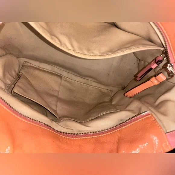 Coach 2011 Peach Patent Leather East-West Tote - Picture 13 of 16